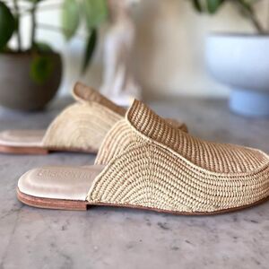 Emerson Fry Tan Woven Flats